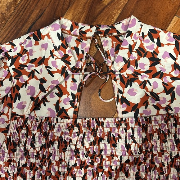 📌 NWOT Anthropologie  Maeve Smocked Blouse - Picture 6 of 6